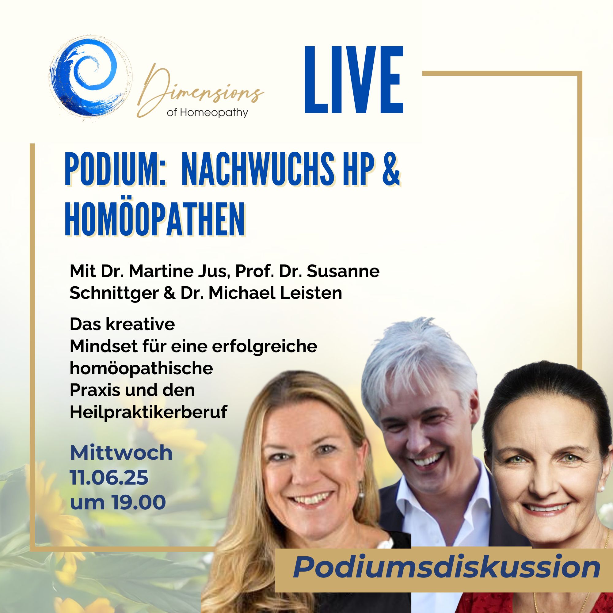 Speaker - Live Podium: Nachwuchs HP & Homöopathen