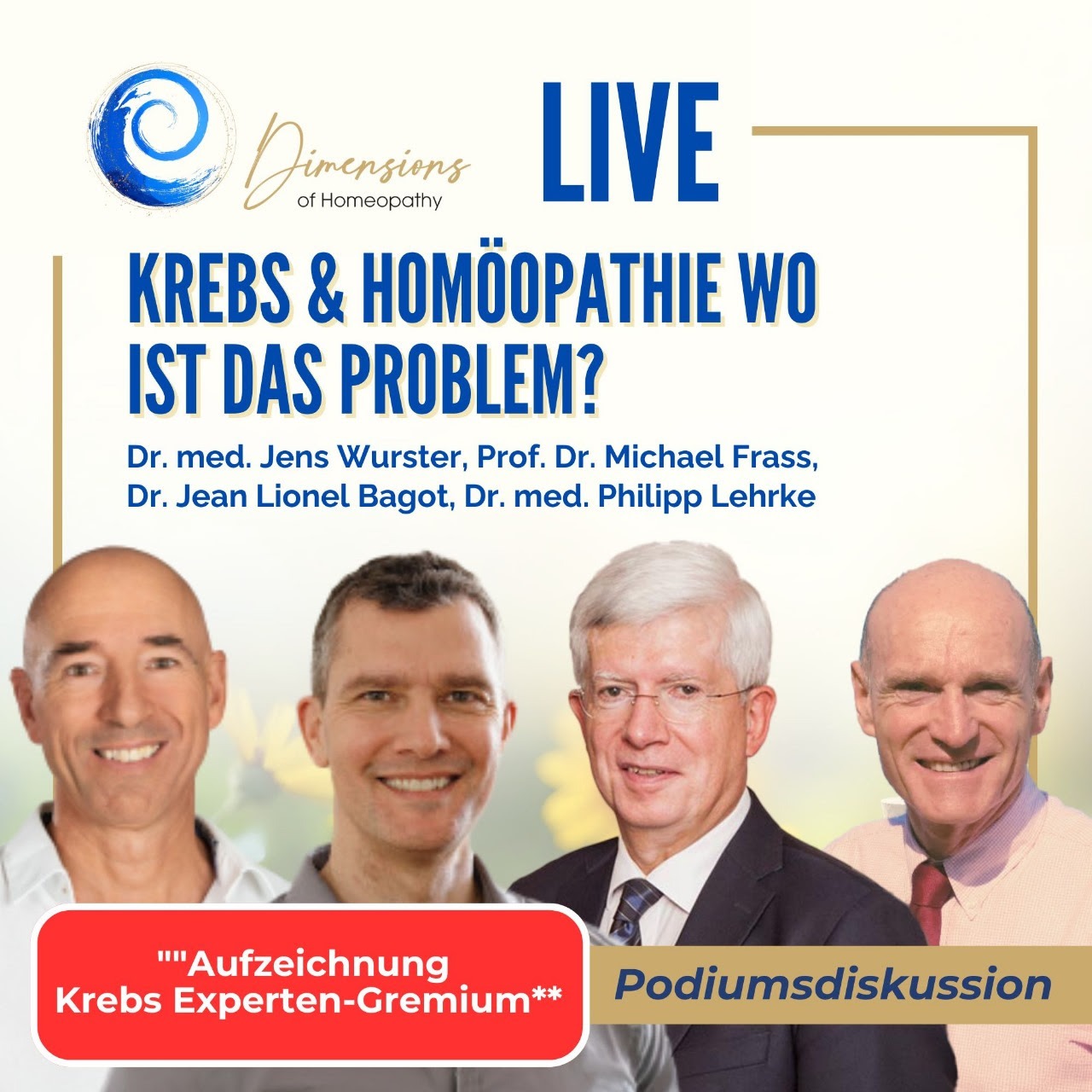 Speaker - Podiumsdiskussion: Krebs